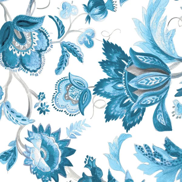 Lanie Loreth: Multi Blue Capri Floral by Lanie Loreth
