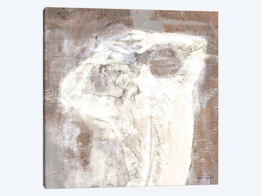 Neutral Figure on Abstract Square I by Lanie Loreth 1-piece Canvas Print