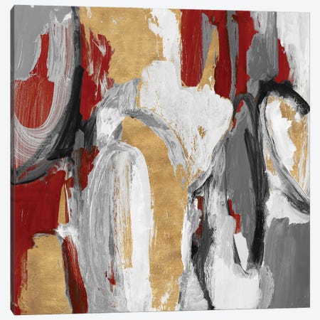 Red and Gold City Symphony I Canvas Print #LNL685} by Lanie Loreth Canvas Art