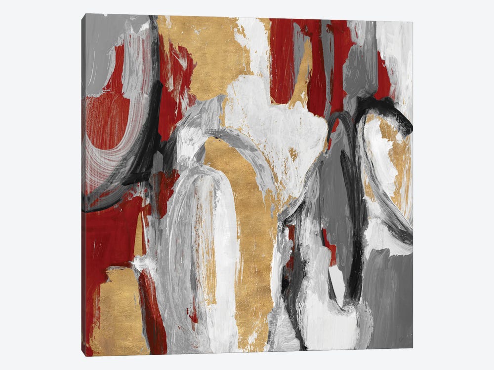 Red and Gold City Symphony I by Lanie Loreth 1-piece Art Print