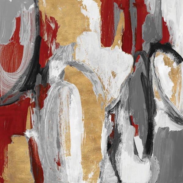 Lanie Loreth: Red and Gold City Symphony I by Lanie Loreth