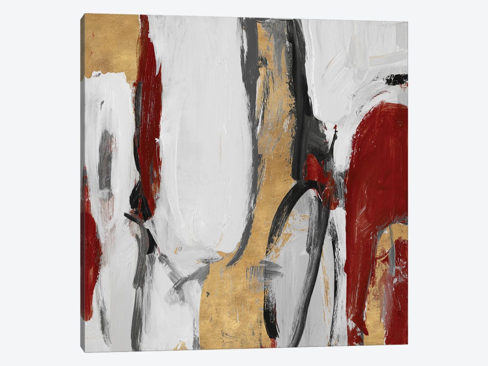 Red and Gold City Symphony II by Lanie Loreth 1-piece Canvas Art