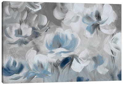 Softly Awakened In Blue Canvas Art Print - Lanie Loreth