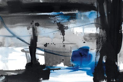 Urban Vibe With Blue IV by Lanie Loreth framed canvas print