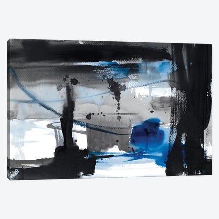 Urban Vibe With Blue IV Canvas Print #LNL718} by Lanie Loreth Canvas Art Print