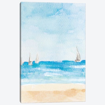 Windy Beach Day Canvas Print #LNL729} by Lanie Loreth Canvas Art