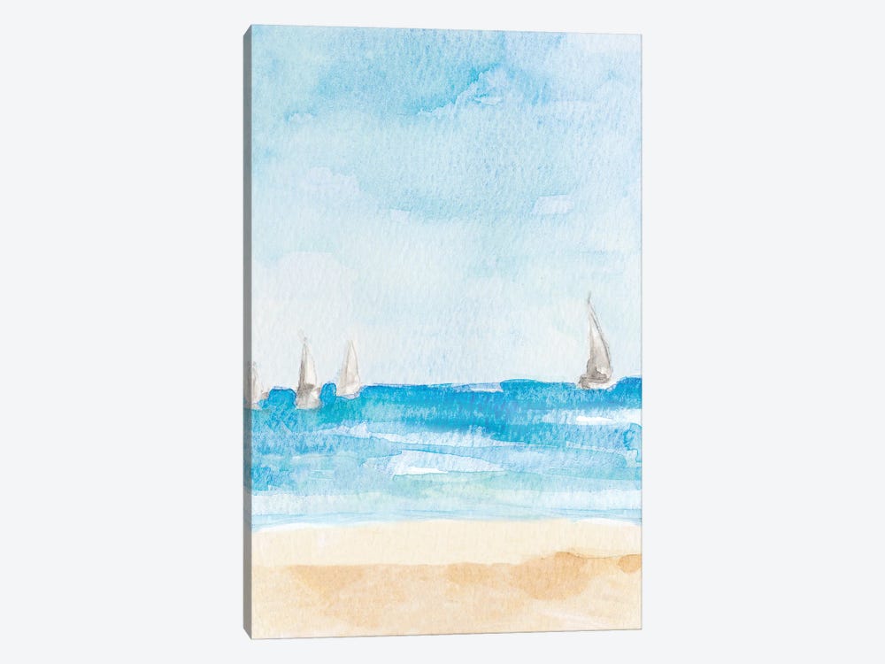 Windy Beach Day by Lanie Loreth 1-piece Canvas Wall Art