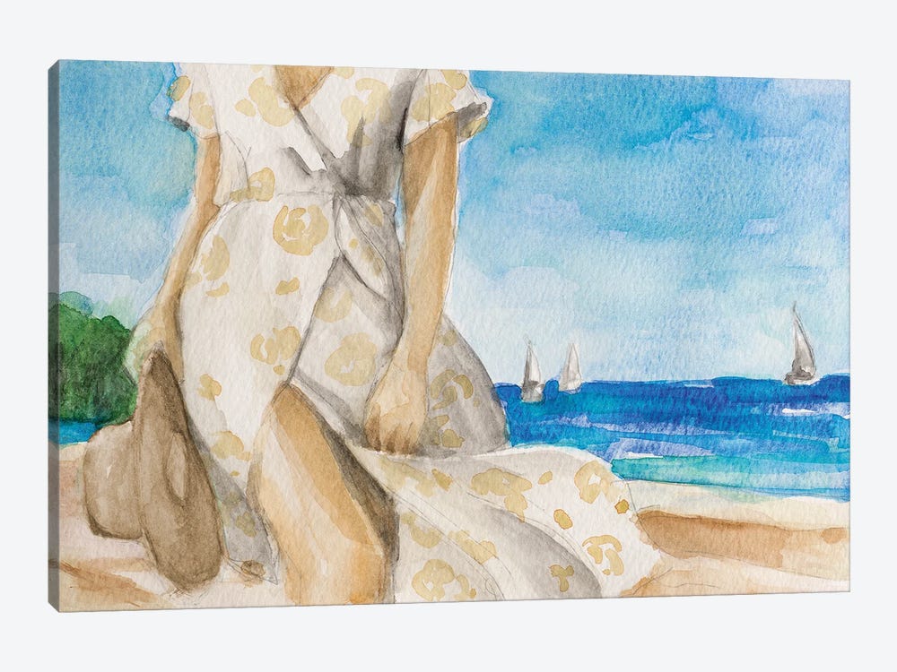 Windy Day On The Beach by Lanie Loreth 1-piece Canvas Artwork