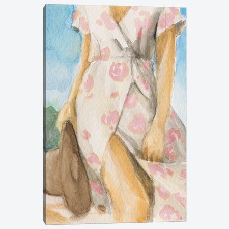 Woman In Sun Dress Canvas Print #LNL732} by Lanie Loreth Canvas Print