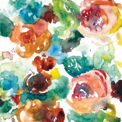 Abstract Florals by Lanie Loreth framed canvas print