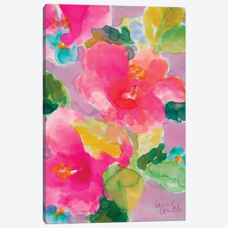 April Hibiscus Canvas Print #LNL735} by Lanie Loreth Canvas Artwork