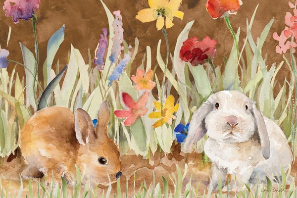 Spring: Bunnies Amongst The Wildflowers by Lanie Loreth