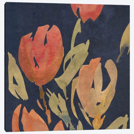Dark Orange Tulips II Canvas Print #LNL761} by Lanie Loreth Canvas Art