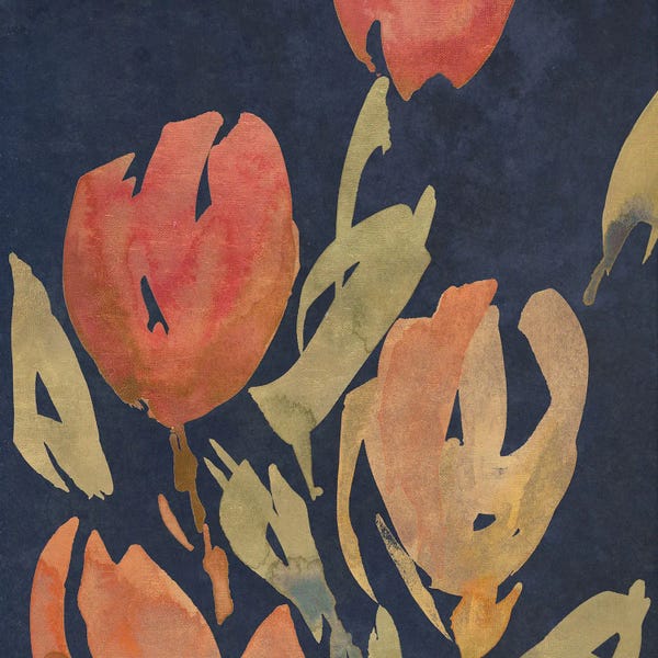 Tulips: Dark Orange Tulips II by Lanie Loreth