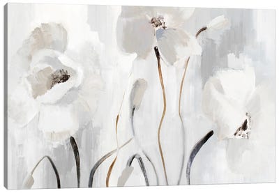 Elegant Blossom Beguile Canvas Art Print - Abstract Floral & Botanical Art