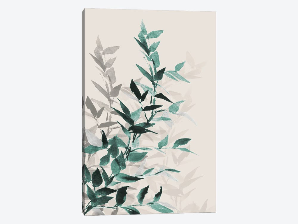 Green Tonal Leaves I by Lanie Loreth 1-piece Canvas Print