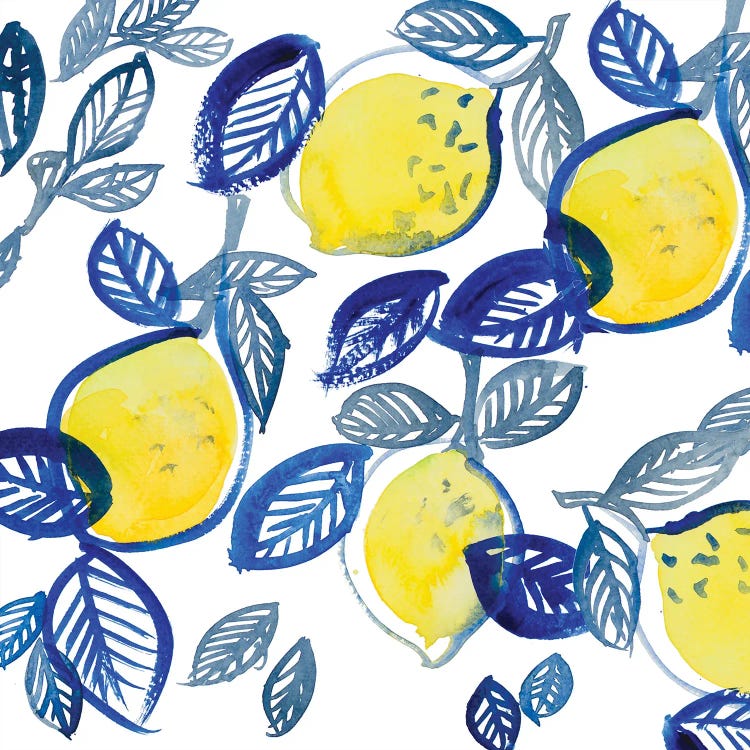 Mingling Lemons And Leaves