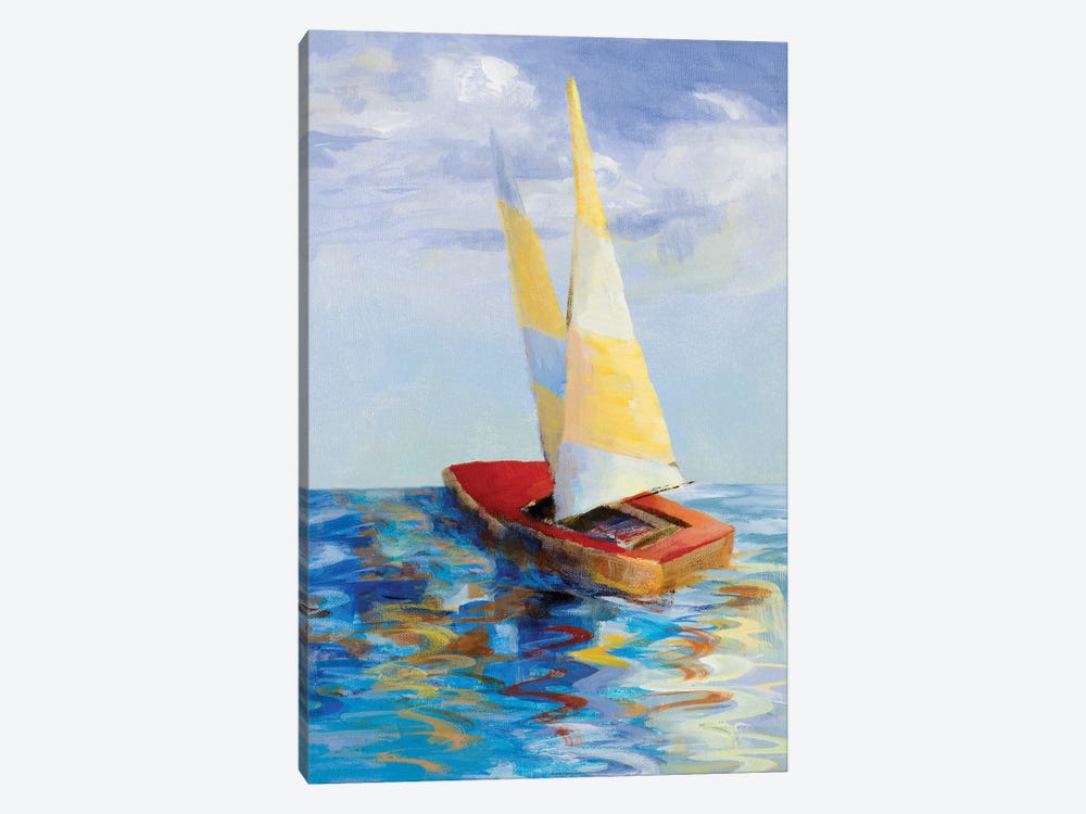 Red Sailboat by Lanie Loreth 1-piece Canvas Artwork