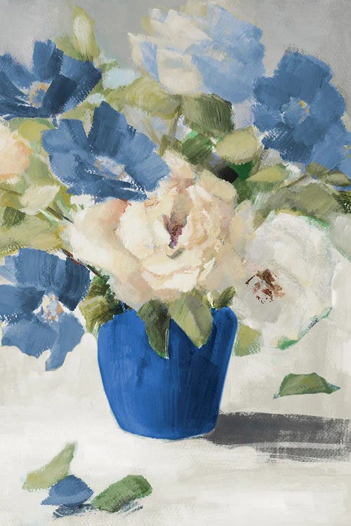 Shades Of Blue Floral by Lanie Loreth wall art