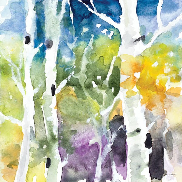 Birch Trees: Tall Upon The Hill I by Lanie Loreth