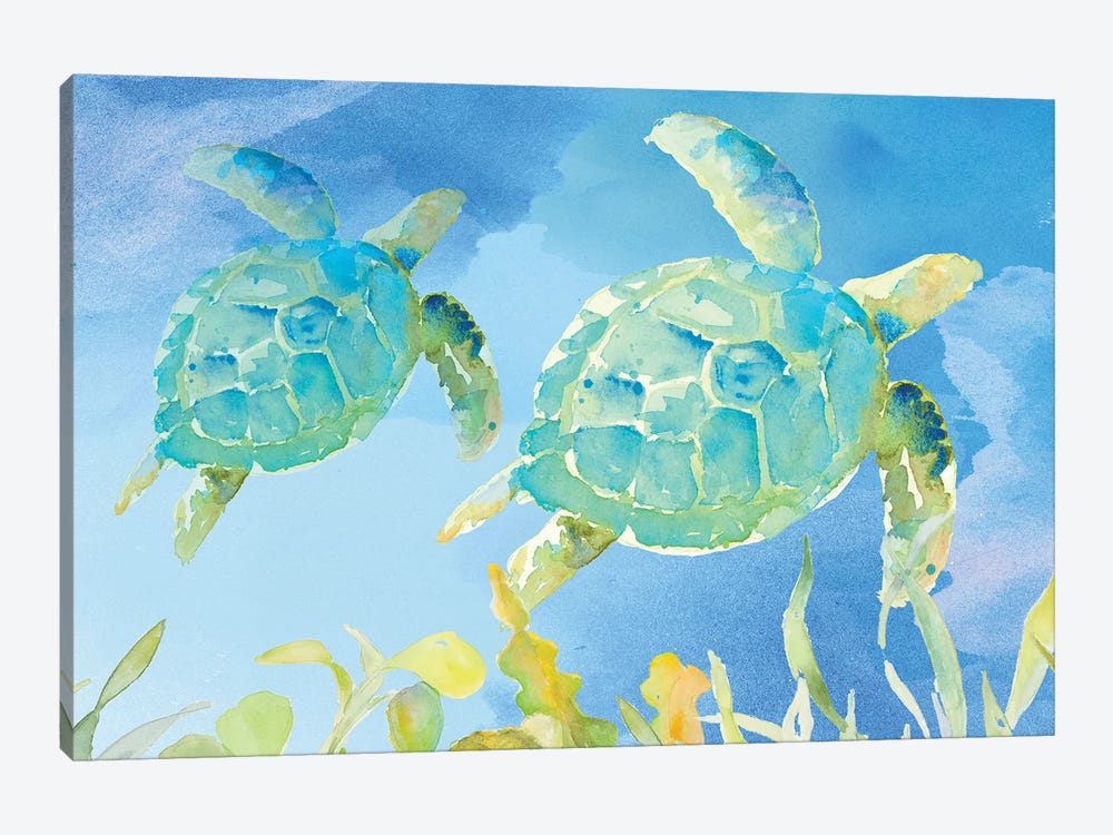 Turtles Ascend by Lanie Loreth 1-piece Canvas Wall Art