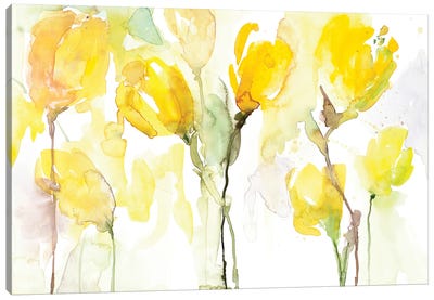 Yellow Garden Canvas Art Print - Lanie Loreth