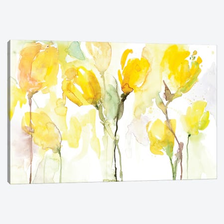 Yellow Garden Canvas Print #LNL824} by Lanie Loreth Canvas Artwork