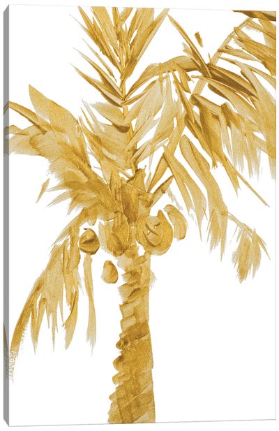 Gold Palms I Canvas Art Print - Palm Tree Art