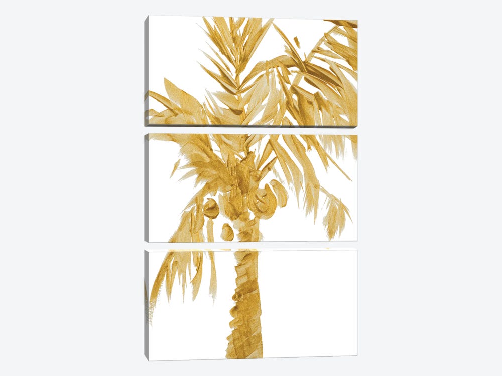 Gold Palms I by Lanie Loreth 3-piece Canvas Print