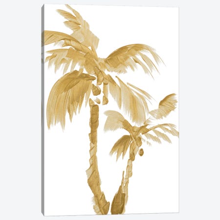 Gold Palms II Canvas Print #LNL83} by Lanie Loreth Canvas Print
