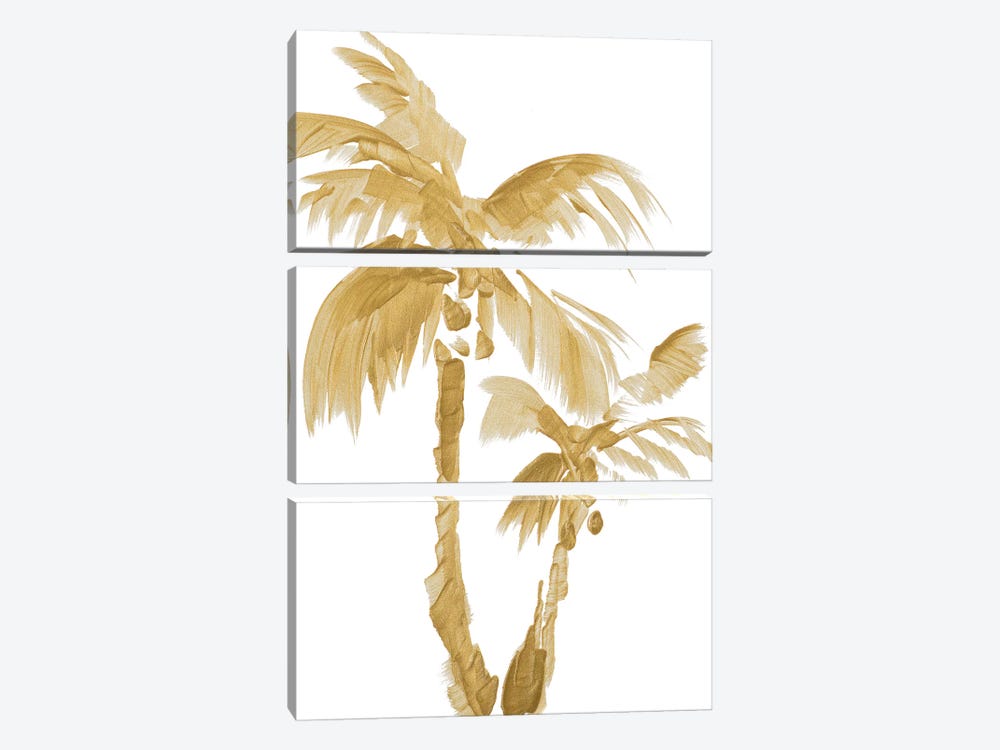 Gold Palms II by Lanie Loreth 3-piece Canvas Artwork
