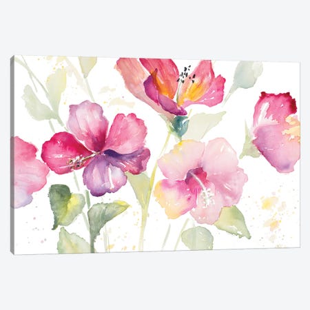 Heavenly Hibiscus Canvas Print #LNL89} by Lanie Loreth Canvas Art Print