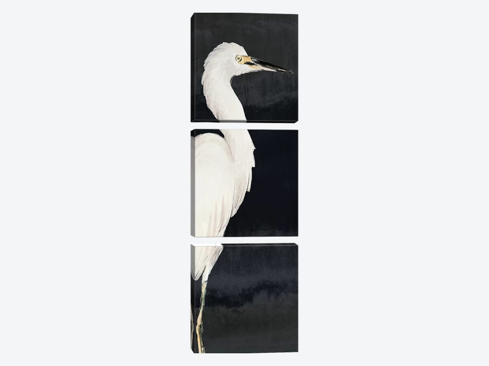 Heron on Black II by Lanie Loreth 3-piece Art Print