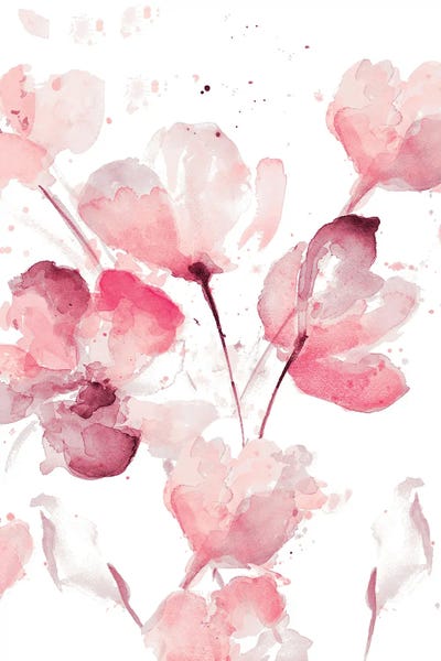 Pink Abstract Floral I