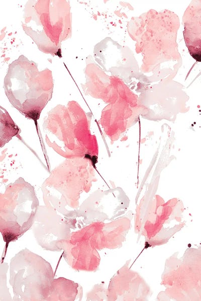Pink Abstract Floral II