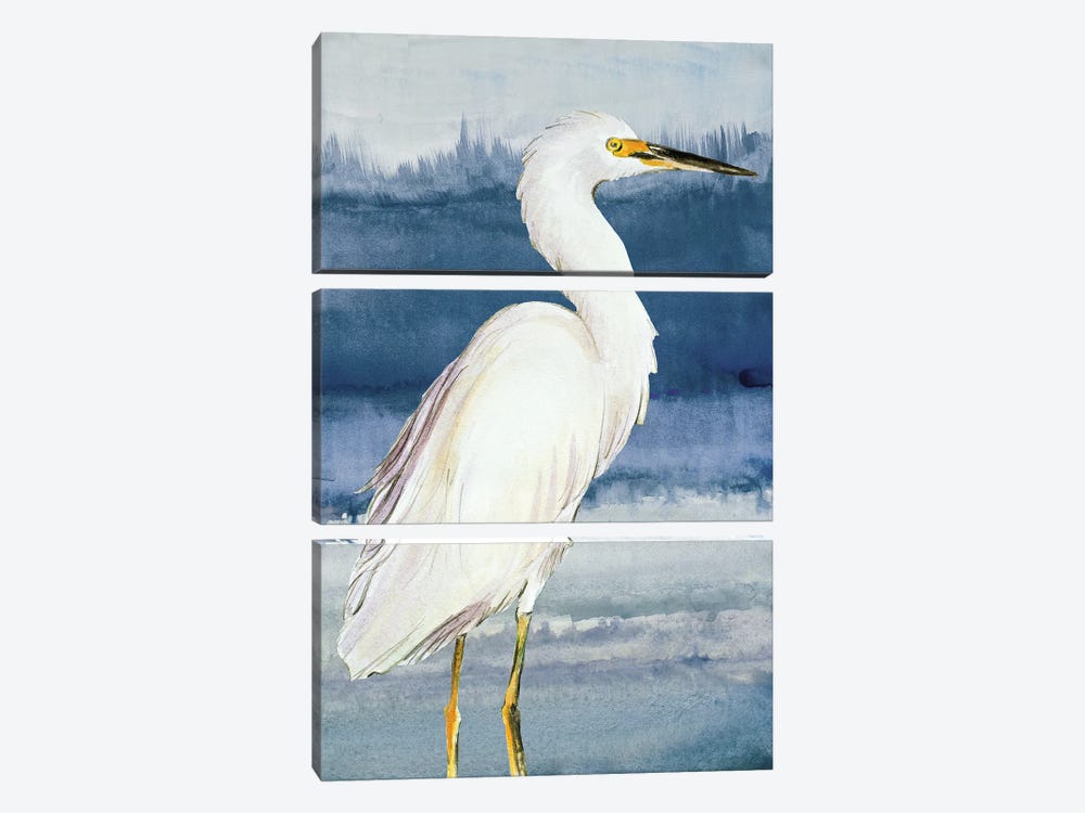 Heron on Blue II by Lanie Loreth 3-piece Canvas Art Print