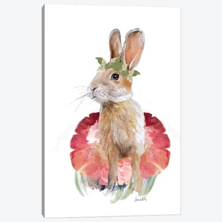 Ballet Bunny I Canvas Print #LNL9} by Lanie Loreth Art Print