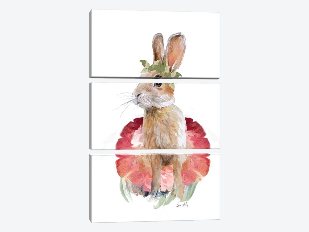 Ballet Bunny I by Lanie Loreth 3-piece Canvas Artwork