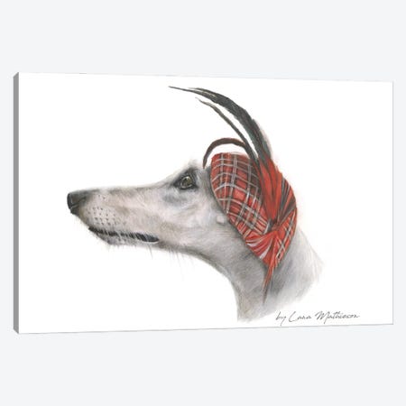 Lady Greyhound Canvas Print #LNM15} by Lana Mathieson Canvas Artwork