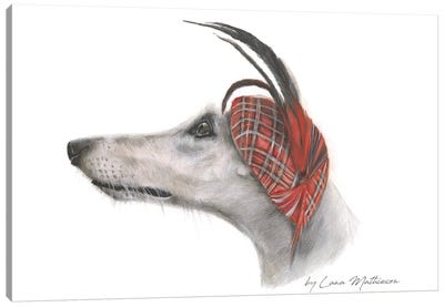 Lady Greyhound Canvas Art Print - Greyhound Art