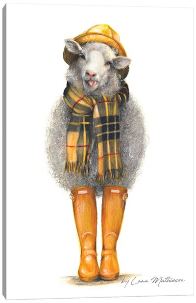 Autumn In Scotland Canvas Art Print - Sheep Art