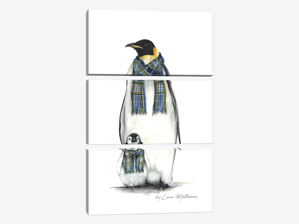 The Antarctic Clan by Lana Mathieson 3-piece Canvas Art