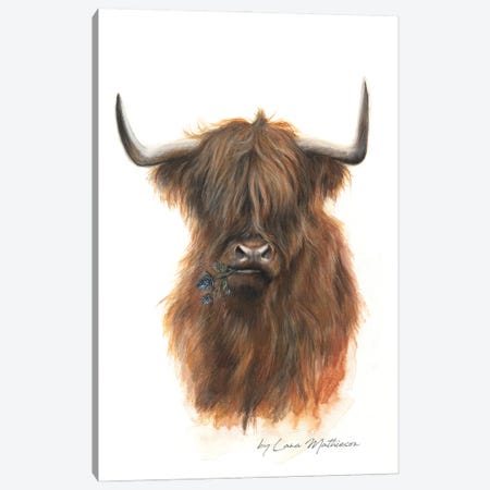 The Jaggy Thistle Coo Canvas Print #LNM30} by Lana Mathieson Art Print