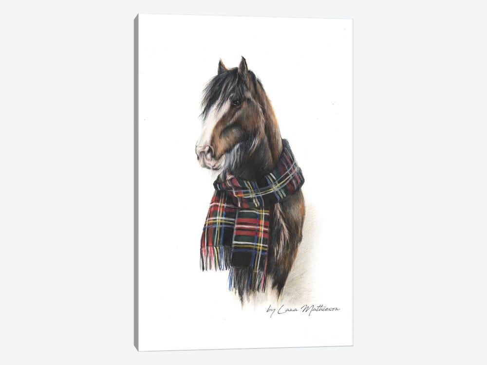 The Black Stewart Clydesdale by Lana Mathieson 1-piece Art Print