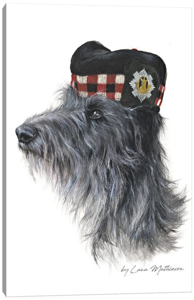 The Royal Scots Deerhound Canvas Art Print
