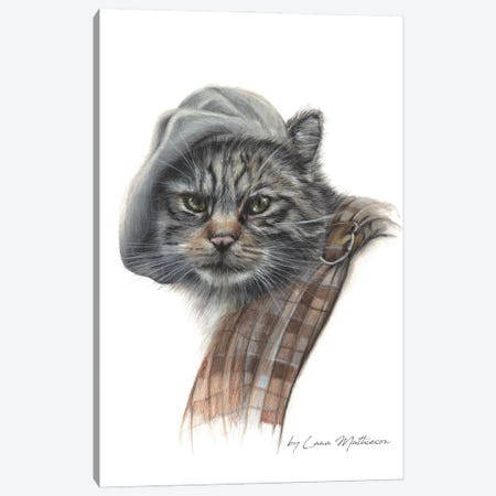 The Wild Outlander Cat Canvas Print #LNM59} by Lana Mathieson Art Print