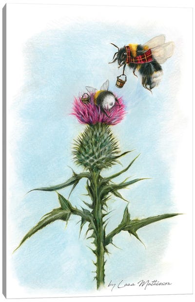 BUMblebees Canvas Art Print - Lana Mathieson