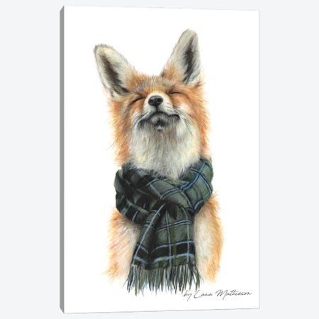 Foxy In Fort William Canvas Print #LNM8} by Lana Mathieson Canvas Wall Art
