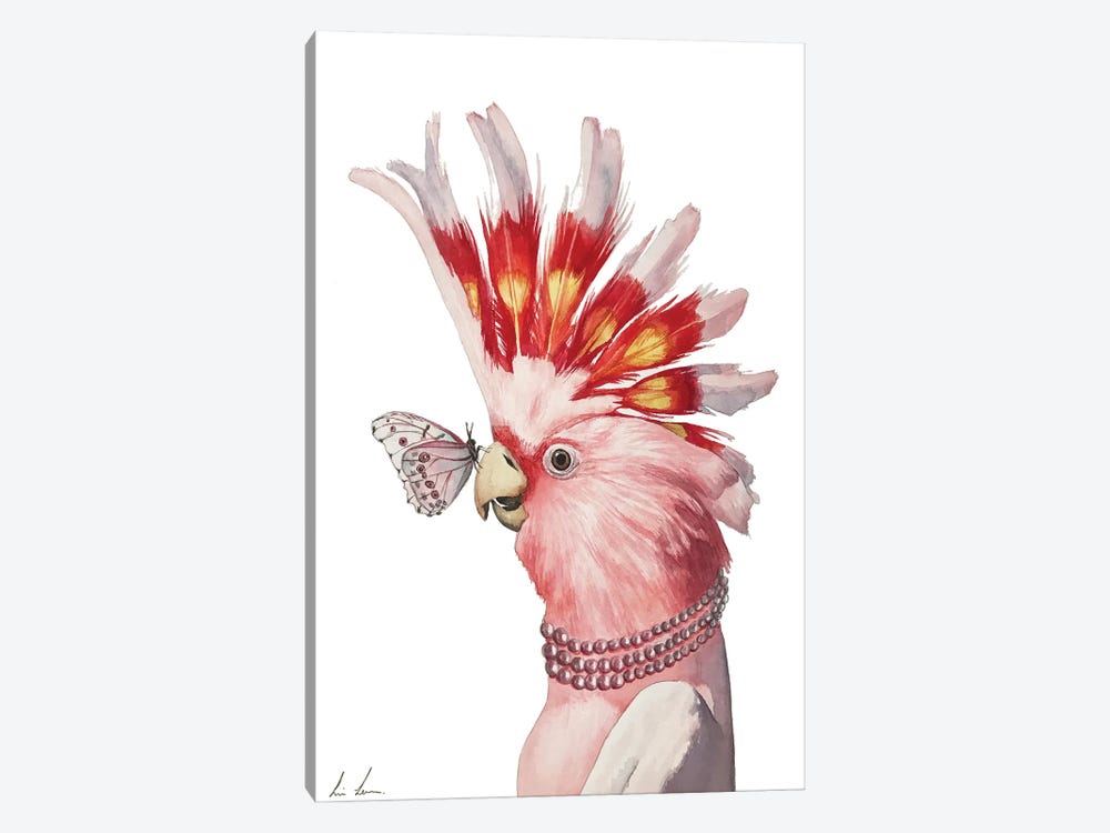 Pink Cockatoo by Lisa Lennon 1-piece Canvas Artwork