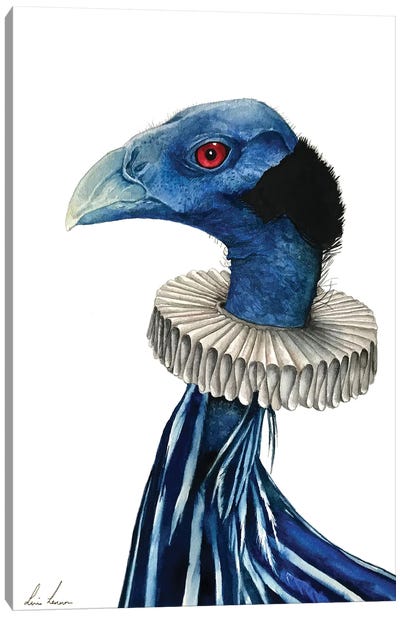 Sir Guinea Fowl Canvas Art Print - Lisa Lennon